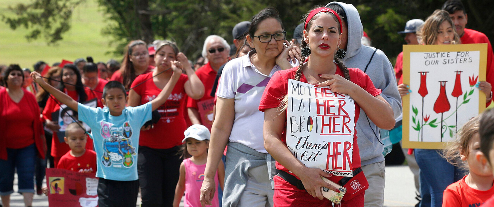 Cheyenne and Arapaho Tribes of Oklahoma march in June to demand action on missing and murdered indigenous women.